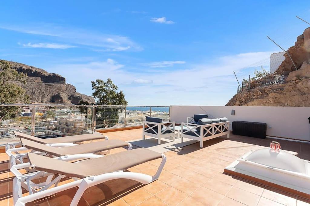 Rivera Del Puerto Luxury Penthouse With Great Terrace And Sea View Puerto De Mogan Ngoại thất bức ảnh