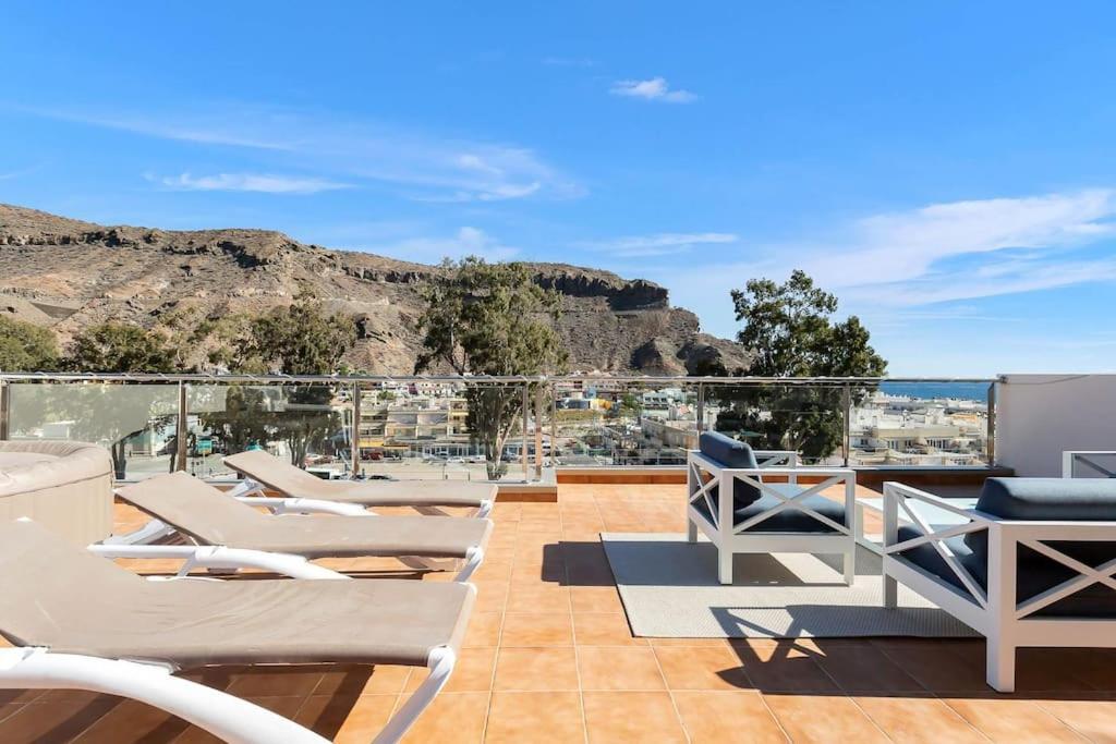 Rivera Del Puerto Luxury Penthouse With Great Terrace And Sea View Puerto De Mogan Ngoại thất bức ảnh