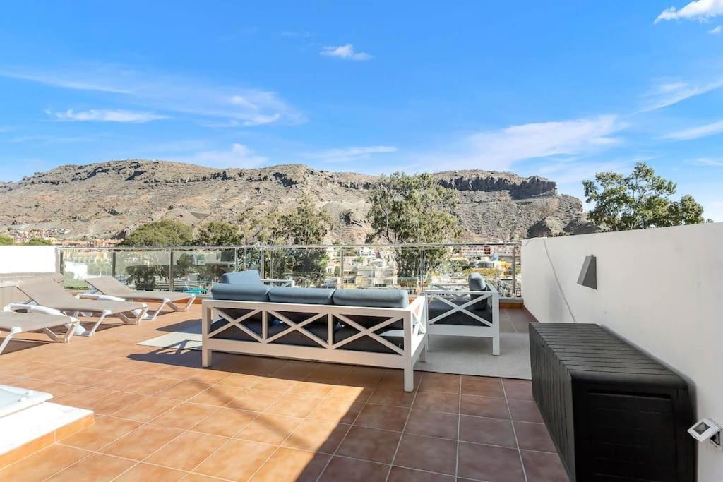 Rivera Del Puerto Luxury Penthouse With Great Terrace And Sea View Puerto De Mogan Ngoại thất bức ảnh