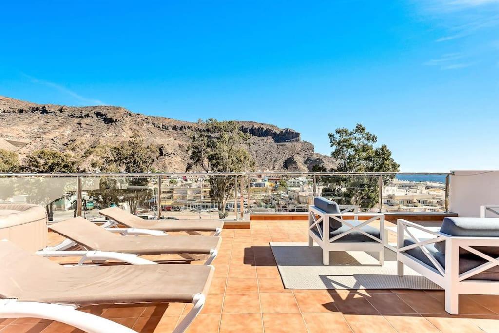 Rivera Del Puerto Luxury Penthouse With Great Terrace And Sea View Puerto De Mogan Ngoại thất bức ảnh